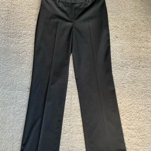 AK Anne Klein Stretch Straight Leg Trousers ~ Size 8 ~ Charcoal ~ Office Attire